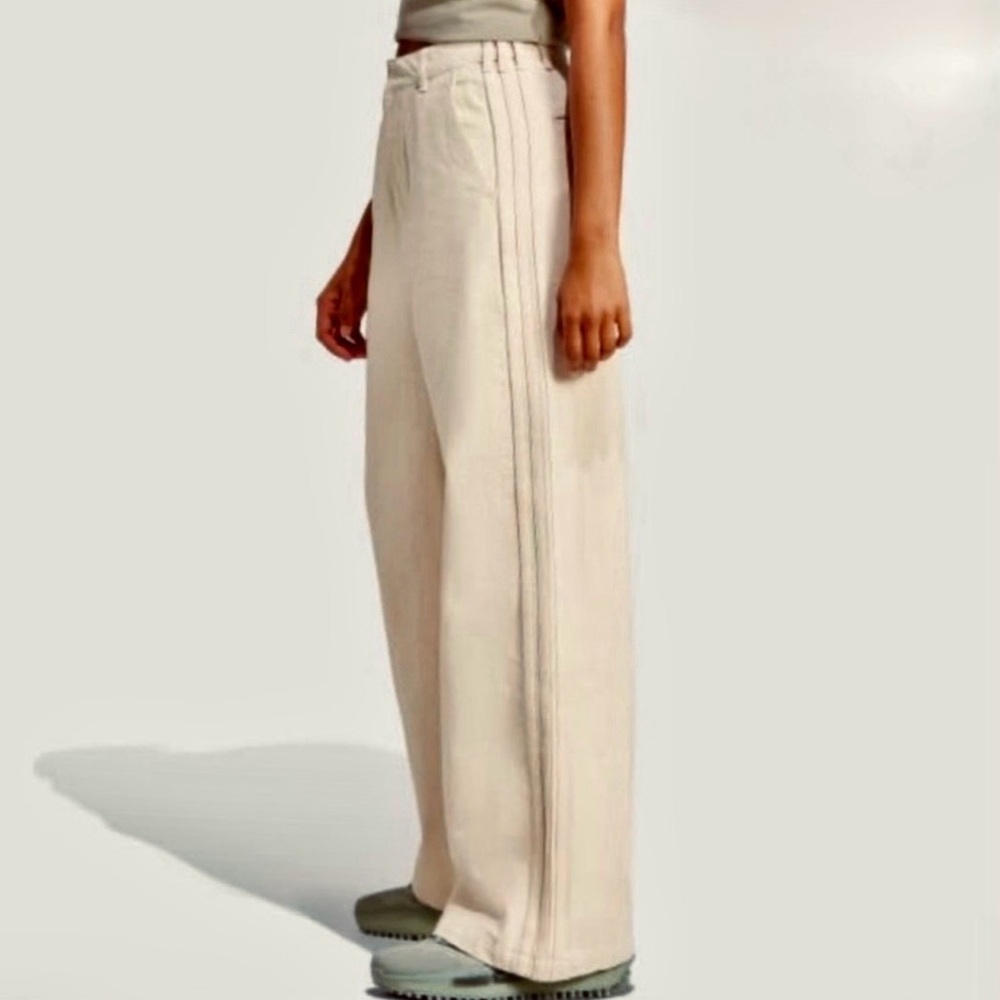 Adidas Monochrome 3-Stripes Denim Pants